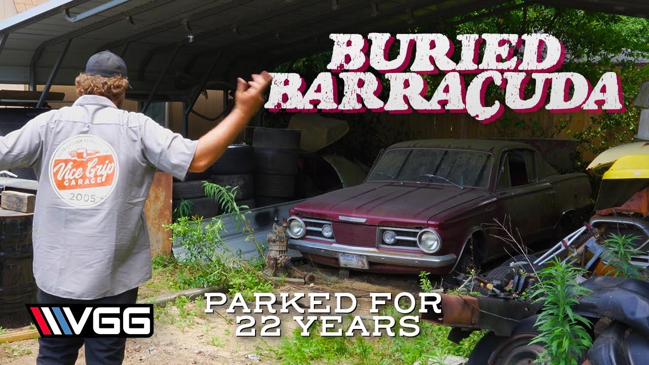 This BURIED Plymouth Barracuda Has Been Parked for 22 YEARS! Will it RUN, AND DRIVE 400 Miles Home For Vice Grip Garage?