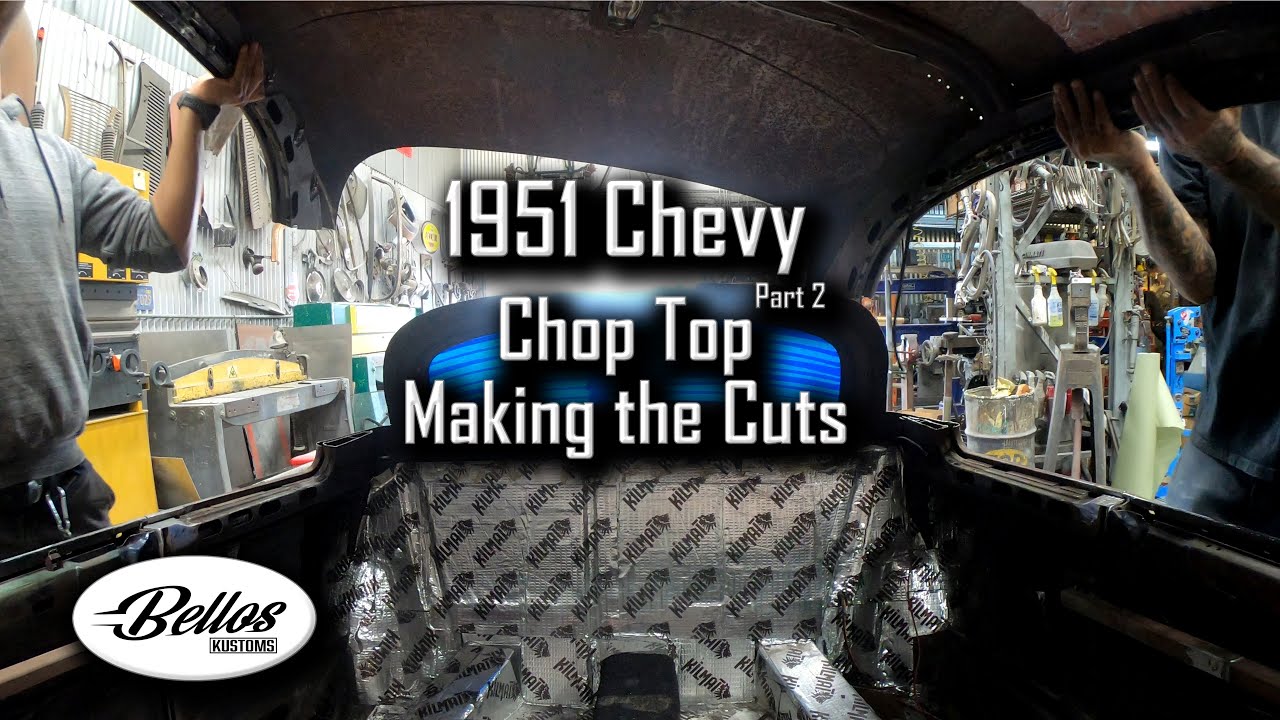 Metal Fab Video: Bello’s Kustoms Made A 1951 Chevrolet Post Car Into A Hard Top And NOW They Are Chopping The Top!