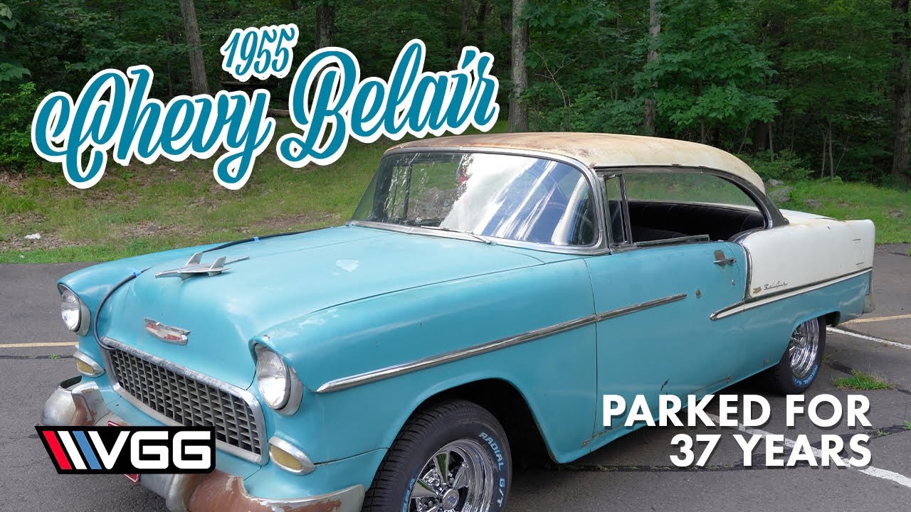 Will This 1955 Chevy Belair RUN AND DRIVE After 37 YEARS Parked In A Garage? A Day With Derek Just Might Do The Trick!