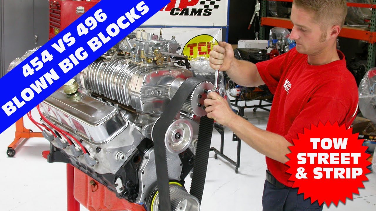 BOOST FOR TORQUE! BIG BLOCK CHEVROLET TOW RIG ENGINE TESTS – 454 VS 496 VS 496. Little Blower, Medium Sized Blower, Bigger Blower.