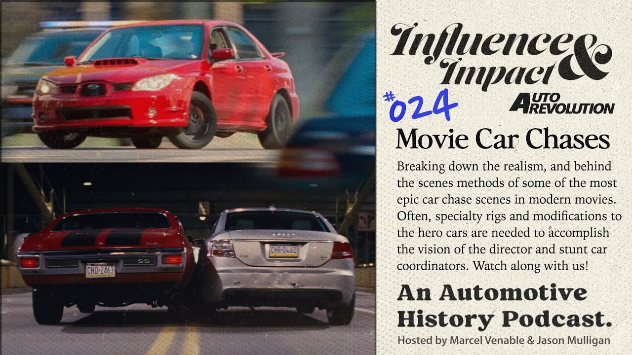 Influence and Impact Episode 24 – Movie Car Chase Breakdown, Drive, Baby Driver, Gone in 60 Seconds, Stunts, And More!
