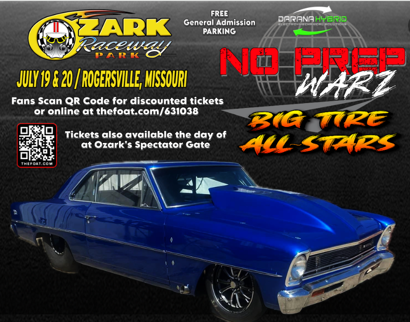FREE LIVESTREAM: No-Prep Warz LIVE Drag Racing From Ozark Raceway Park In Missouri. Small Tire, Big Tire, And More!