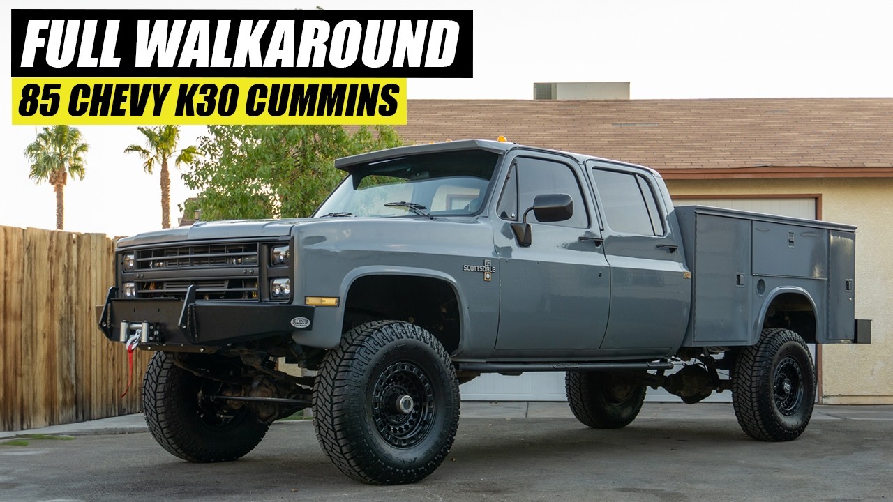 Take My Money! This 1985 Chevy K30 Is Cummins Swapped, With A 5-Speed, And Utility Bed, And Here Is The Full Walkaround