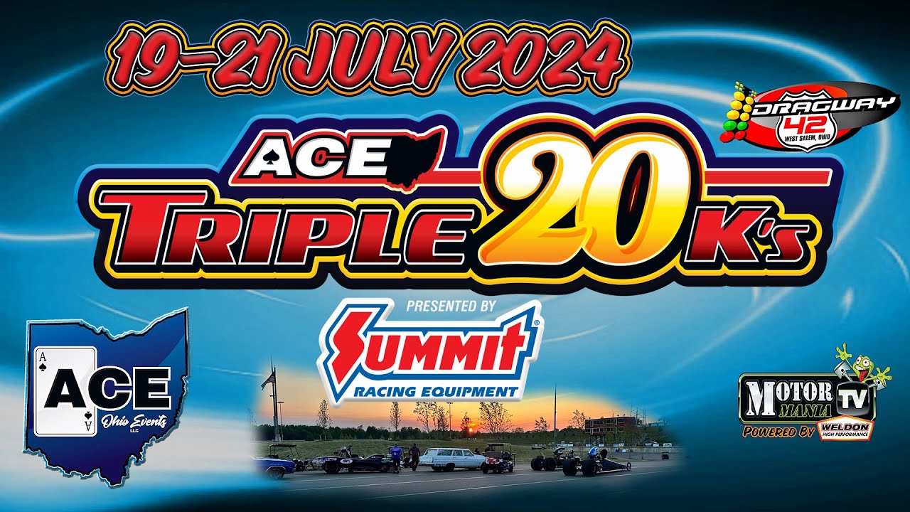 FREE DRAG RACING LIVESTREAM: The ACE Triple $20,000 Races Are LIVE From National Trail Raceway – Race #2 Friday
