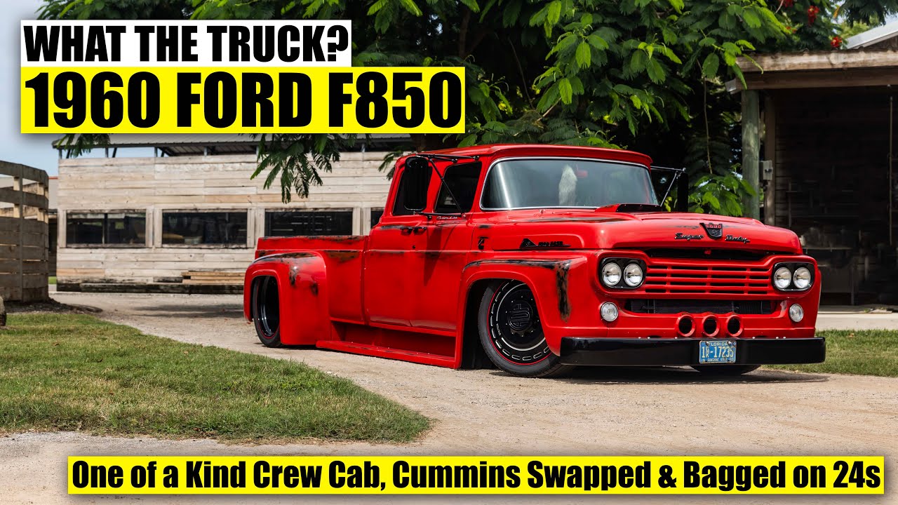 BangShift.com What kind of truck? This hand-built 1960 Ford F850 Super Duty Crew Cab took a lot more than you might think to get this cool