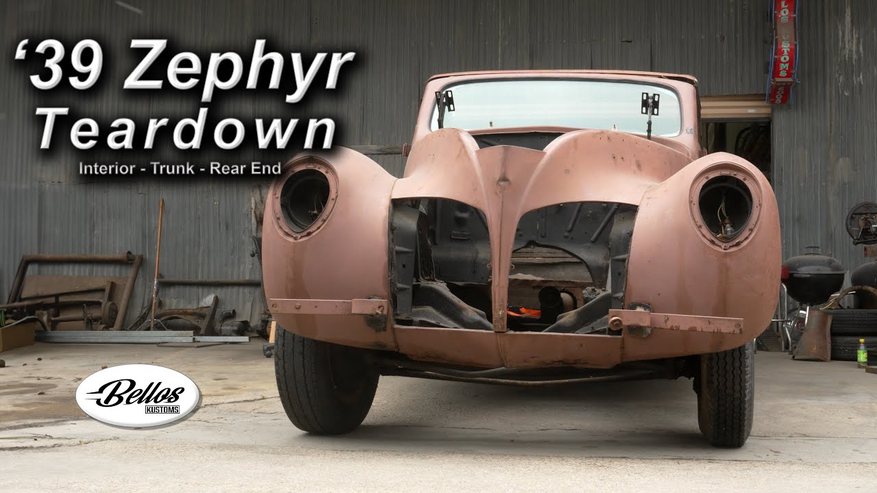 Bello’s Kustoms Latest Project Is A Cool 1939 Lincoln Zephyr That Is Going To Be Made Into A Fun Driver. The First Step Is To The Teardown.