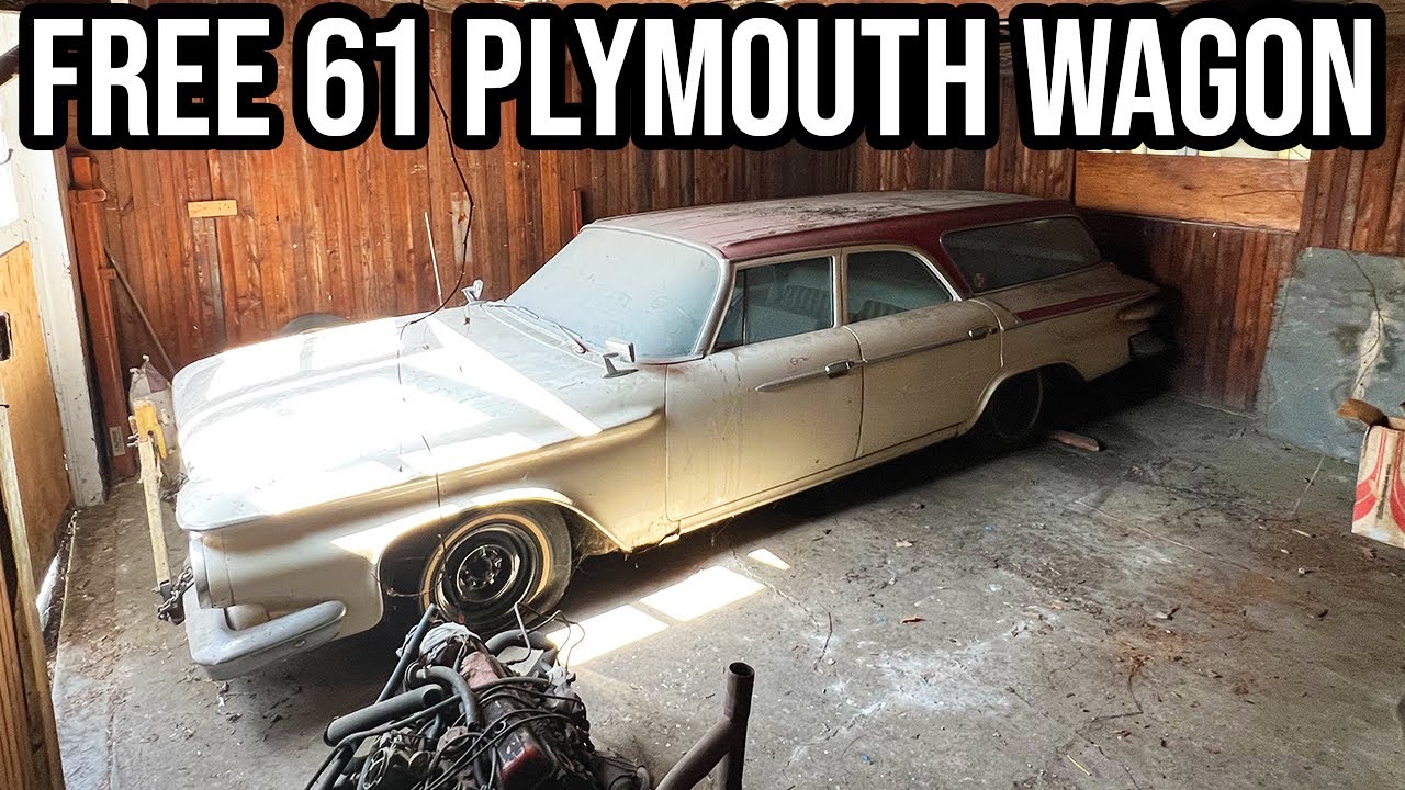 Saving A Barn Find From The Scrapper! Rescuing A FREE 1961 Plymouth Wagon That’s Been Sitting For Years With The Iron Trap Gang