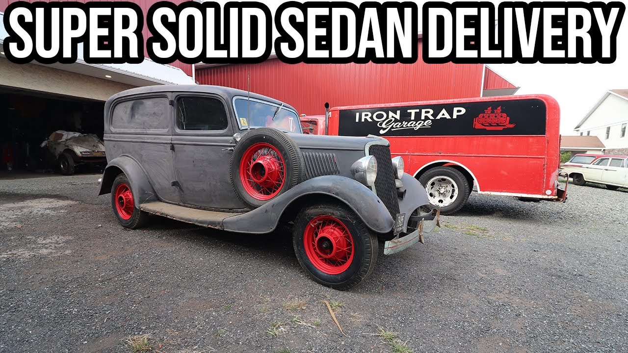 The Iron Trap Garage Crew Are Unpacking Their New Parts Delivery Vehicle! Will The 1934 Ford Sedan Delivery Run And Drive?