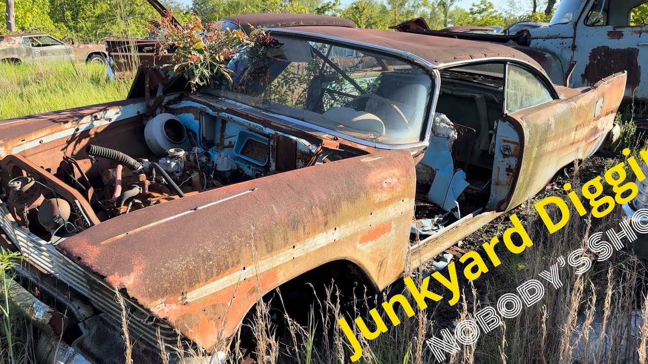 Junkyard Finds: More Buried & Cool Iron! 1958 Chevy Wagon, 1953 Olds, 1957 Plymouth 2 door, 1963 Impala & MORE!