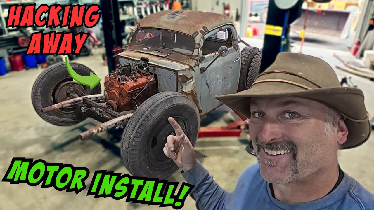 Halfass Kustoms $0 1951 Ford Rat Rod Project: It Looks Right, But Can You Actually Get An Engine Into The Zero Dollar Budget Rat Rod?