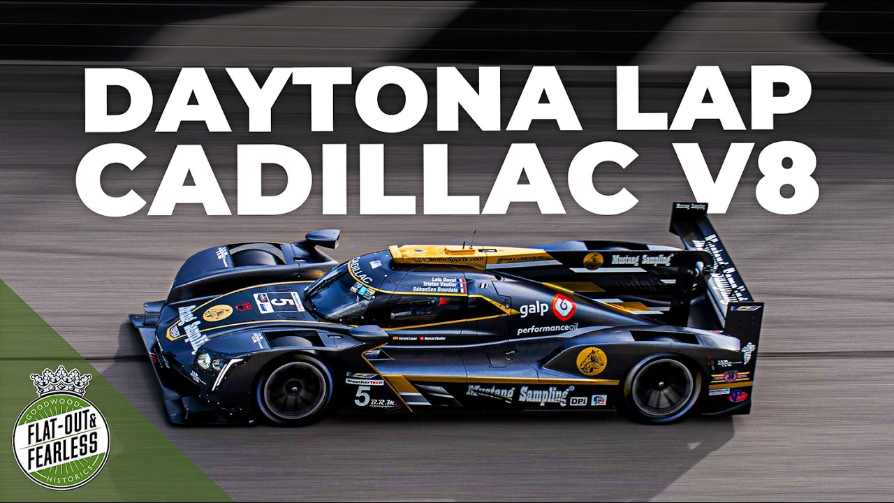 This Is Pure V8 Perfection! The Cadillac DPi-V.R Running Laps Around Daytona, At Night, Is Something Special For Sure.