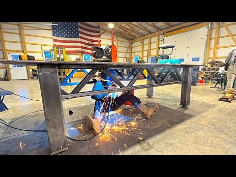 This Welding And Fab Table Project Is About As Heavy Duty As They Come! Build One For Yourself!