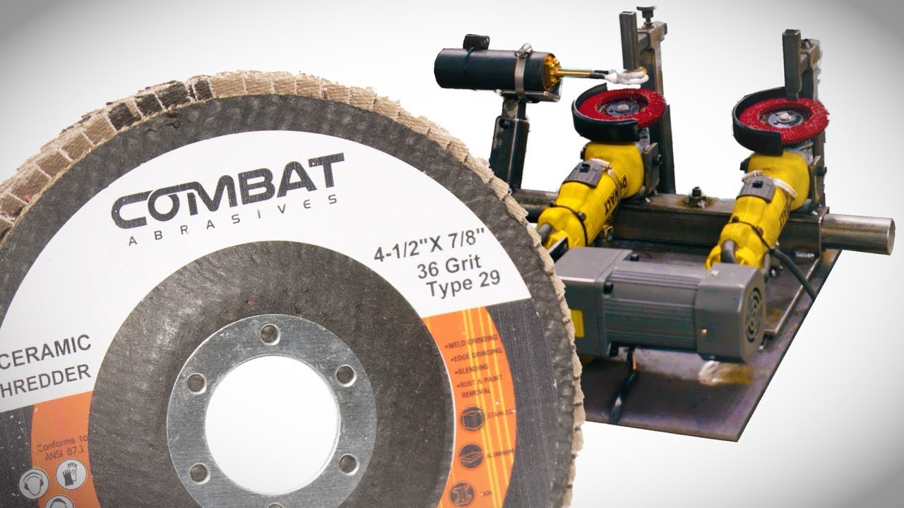 Ultimate Flap Disc Test: Blue Sali and Combat Abrasives Face The Extreme Grinder Test Rig To See Which One Survives Best In Round 8.