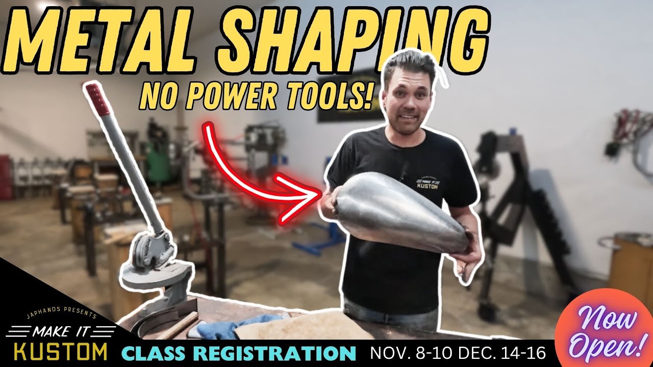 Beginner Metal Shaping: How To Make Compound Curves EASY With No Power Tools. Shrinking Stump, Sand Bag, English Wheel Only!