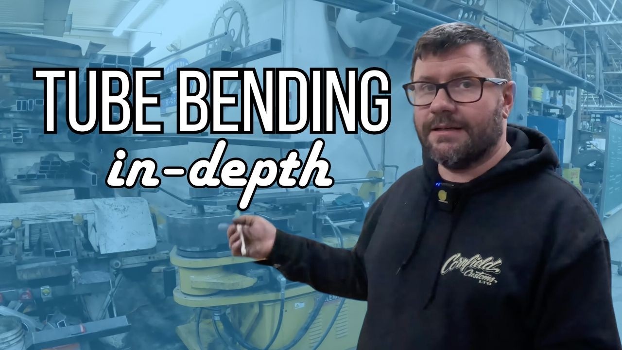 Mike at Cornfield Customs Is Doing A Step-by-Step Video On Bending Tubing For Frame Rails As He Bends Up A Custom Back Half