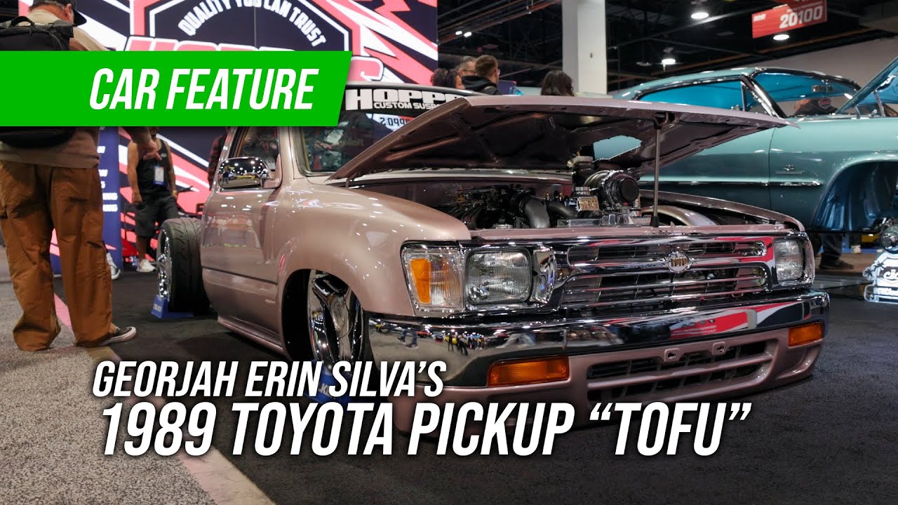 Lowrider Mini Truck Perfection: Georjah Erin Silva’s 1989 Toyota Pickup at SEMA 2024