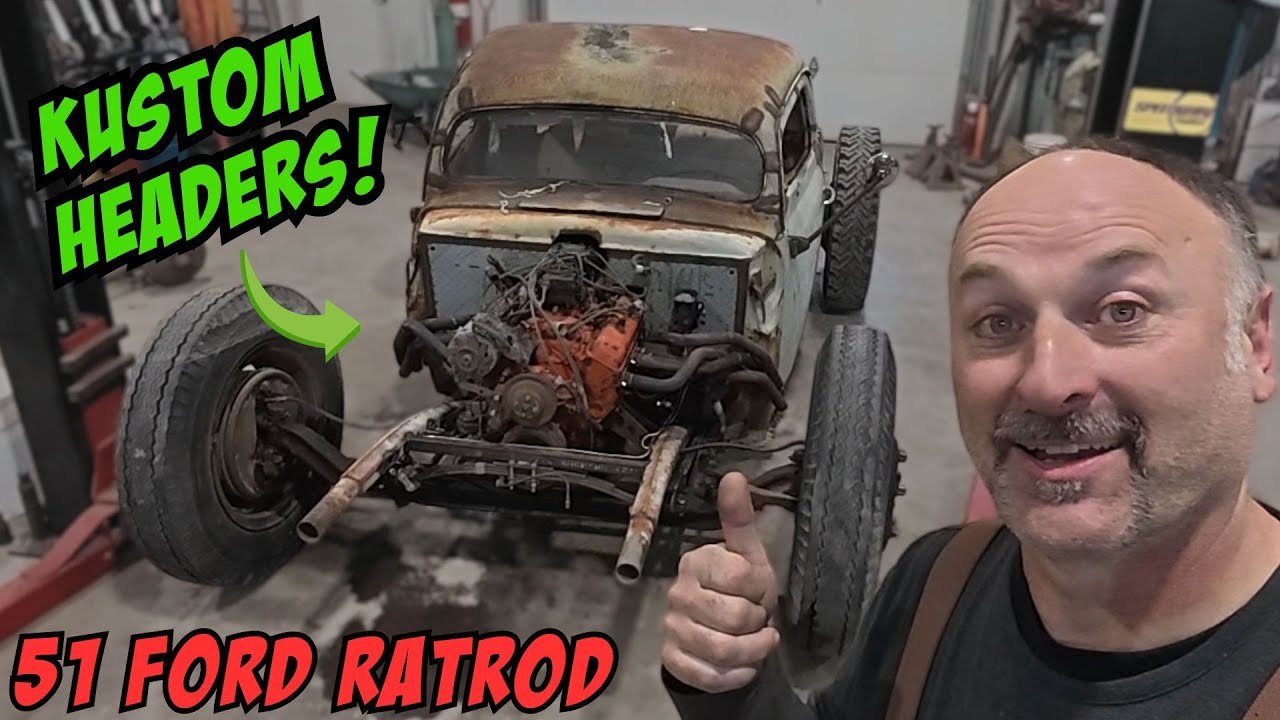 Halfass Kustoms $0 1951 Ford Rat Rod Project: Cutting Up A Functional Set Of Headers To Make Less Functional Headers