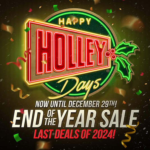 Happy Holley Days End Of The Year Sale Ends Today! Big Deals On The Brands You Love! Intakes, Exhaust, EFI, Ignition, Brakes, Resto Parts, And More.