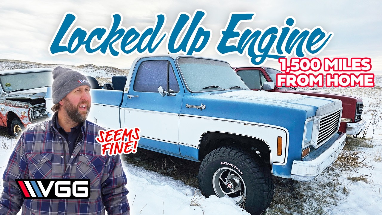 FORGOTTEN Truck In A Snowy Cow Pasture With SEIZED Motor – Will It RUN AND DRIVE 1,500 Miles Home?