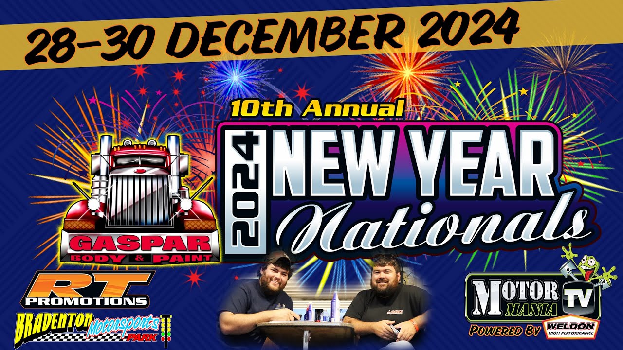 FREE LIVE Drag Racing From The 10th Annual New Year Nationals At Bradenton Motorsports Park – Saturday