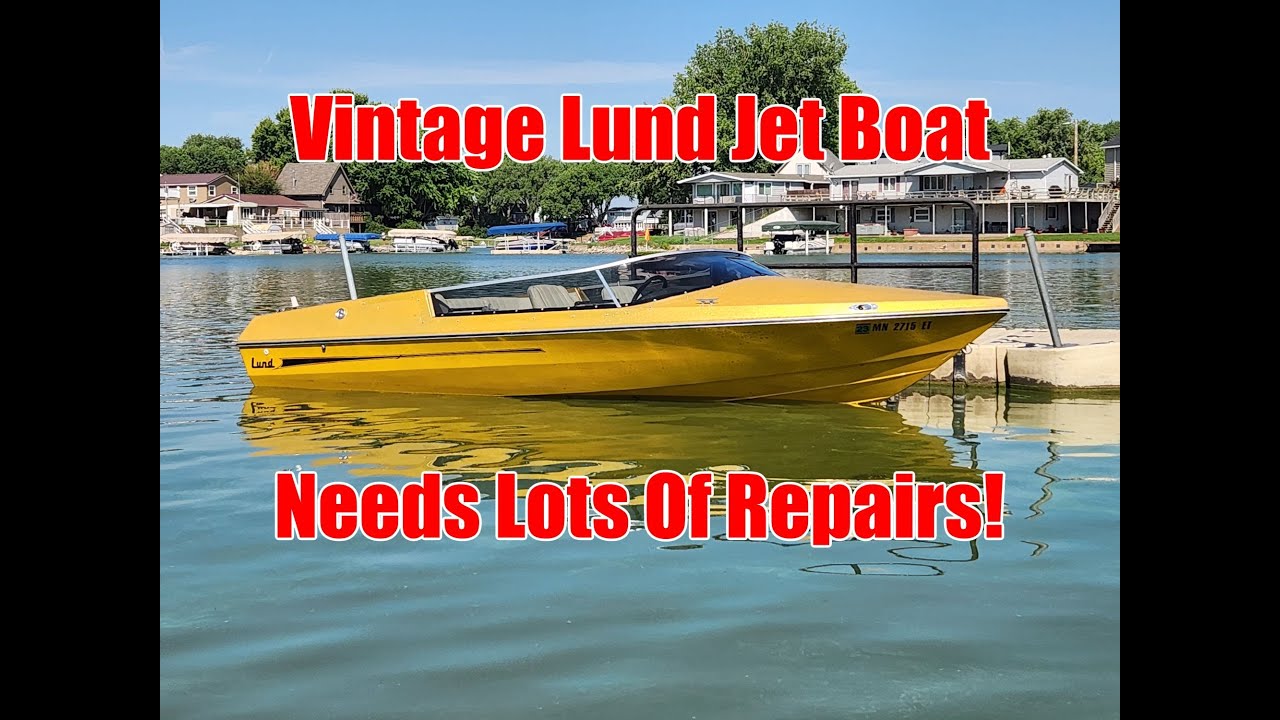 Liggett’s Vintage Lund Jet Boat Needs Some Love: Repairs Include Steering Cable, Fuel Lines, & More. Vintage Boat Goodness.