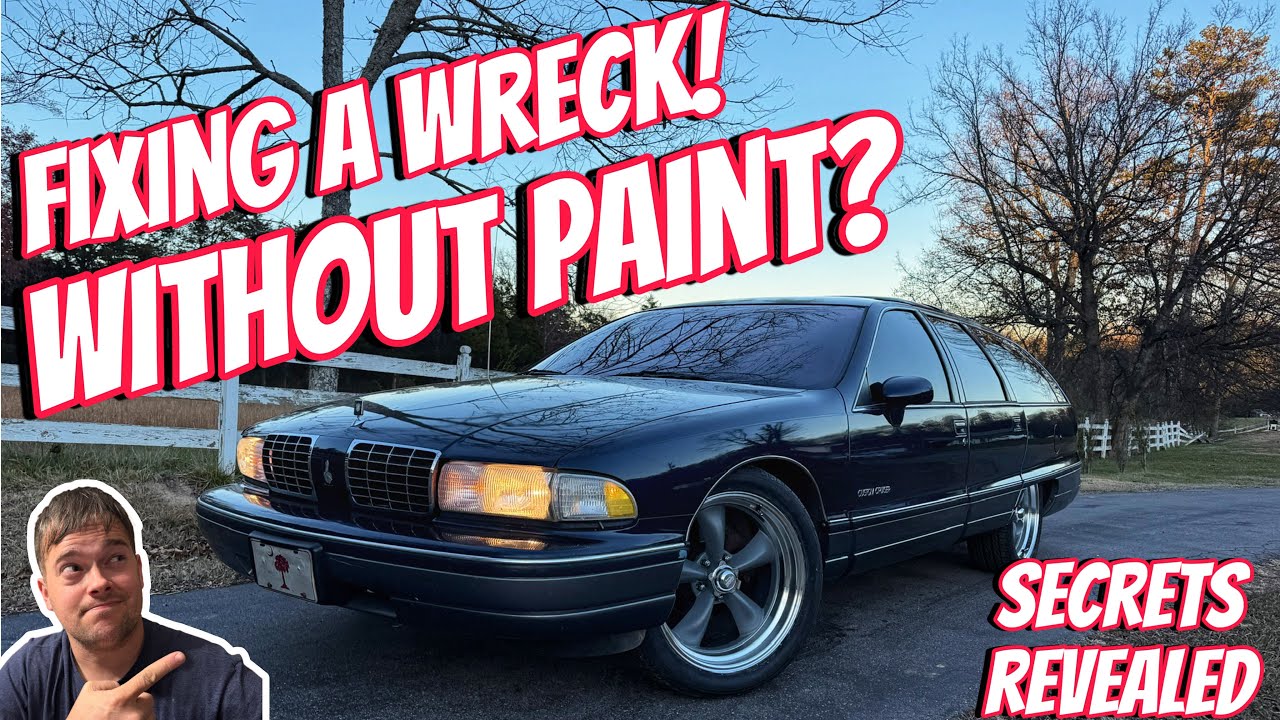 Check Out This Transformation! Wrecked Station Wagon Gets The Complete PDR Treatment And Shines Again.