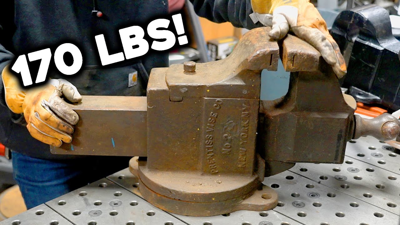 We’ve Seen A Few Vise Restorations, But Never On One This Big! This Vise Weighs 170 lbs And Needs A Hell Of A Workbench!