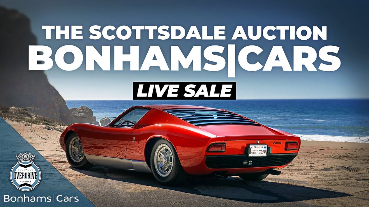 Bonhams Auction LIVE: Scottsdale Auction Cars Sell in Real Time! FREE Live Streaming – BangShift.com