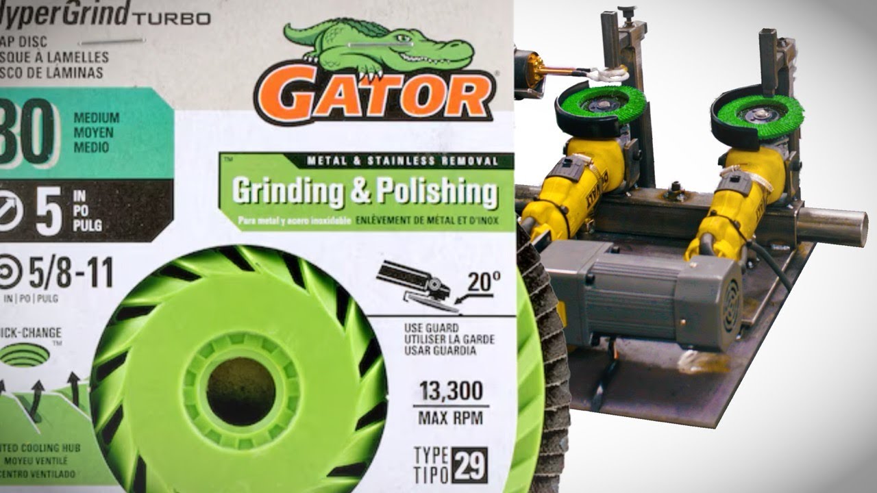 Ultimate Flap Disc Test: 3M 769F And Gator Face The Extreme Grinder Test Rig To See Which One Survives Best In Round 14