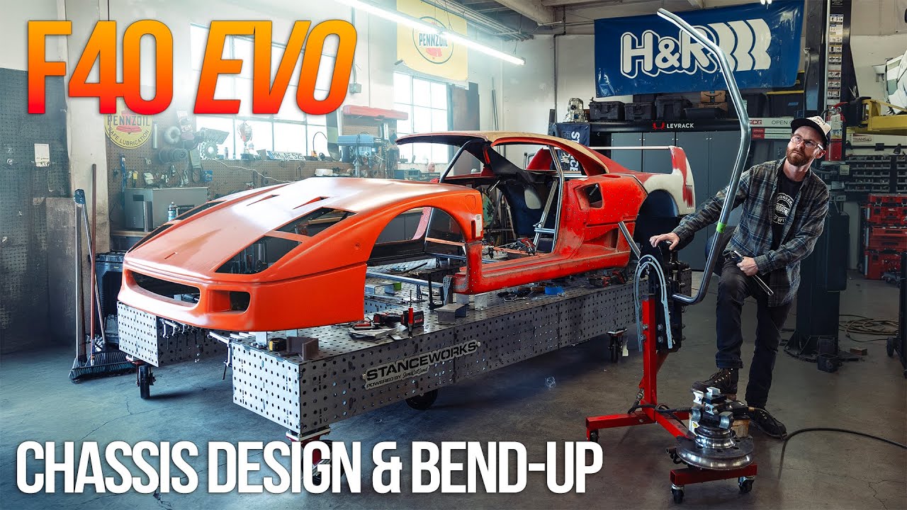 Stanceworks Is Building A Real Ferrari F40: Part 4 – Chassis And Roll Cage Improvements Beyond What Ferrari Designed For This V12 Beast