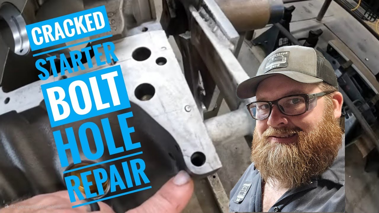 Hole Fixing 101: Can Chad Fix A Cracked Starter Bolt Hole In His 454 Big Block Project?