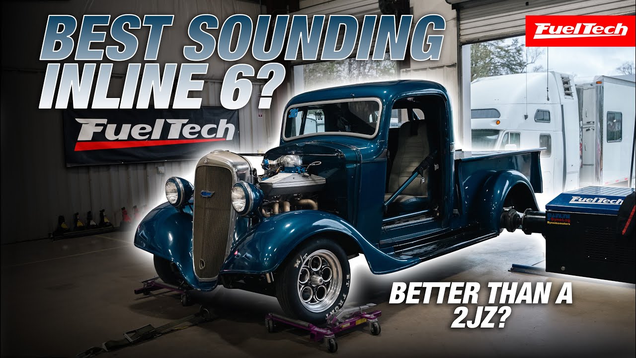 Dyno Video: This Turbocharged 292 Inline-6 Powered 1936 Chevy Pickup Gets Dyno Tested And Makes 1320 Horsepower!