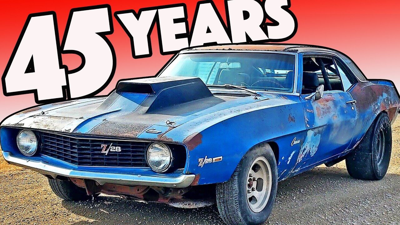 Hot Rod Hoarder Feature: This REAL DEAL Z/28 Drag Car That Parked Outside for Decades And Is Now FOR SALE!