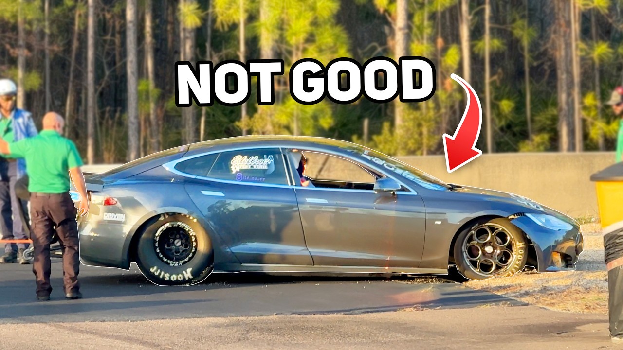 Sick Week Day 4 Video – Twin Turbo Big Block Tesla WIPES OUT! And That’s Not Even The Biggest Drama!