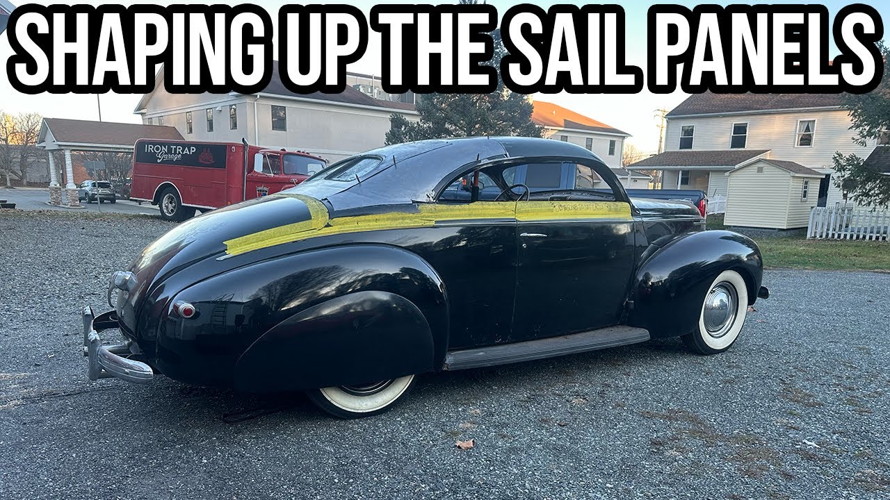 The Mangled Mercury Project: Part 6 – Making The Sail Panels, The Last Major Panels Get Fabricated For This Awesome Chop Top 1939 Merc.