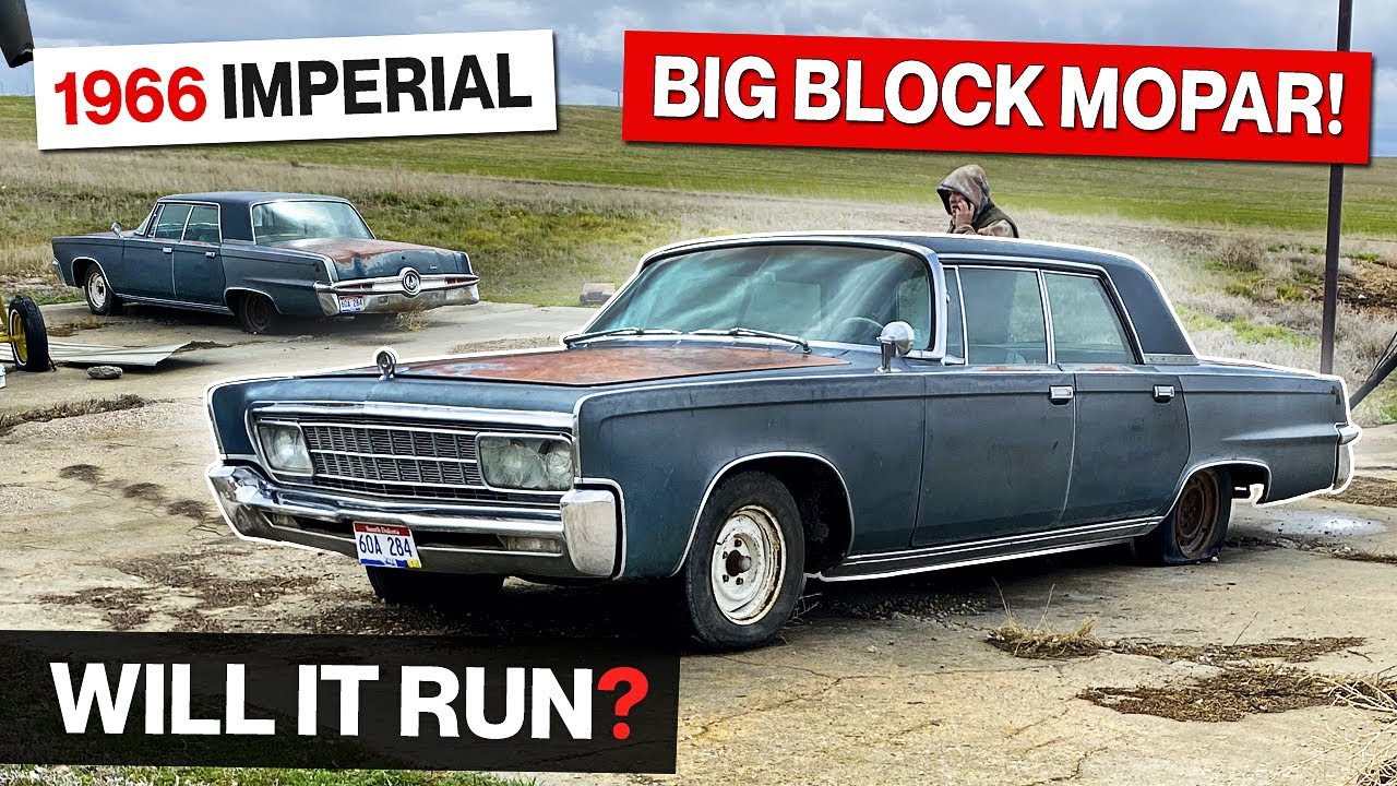 1966 Crown Imperial Abandoned for 21 Years! Mopar Big Block! Will It Run?!? Demo Derby Greatness!