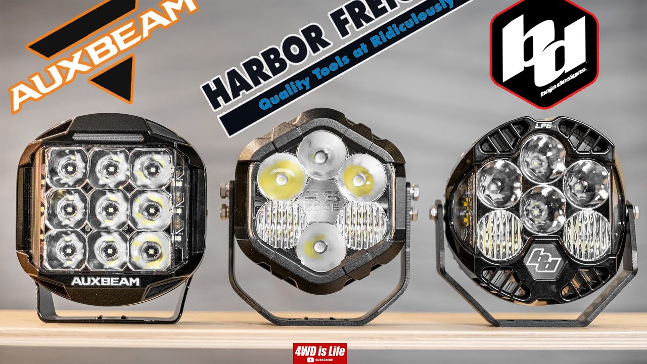 Do Cheap Off-Road Lights Really Perform? Harbor Freight vs Baja Designs vs Auxbeam – Off-Road LED Lights Comparison