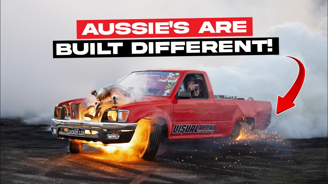 Australia FLEXES on the USA with their INSANE Burnout Cars At Powercruise USA! 1,000 Horsepower Blown V8’s Are The Norm!