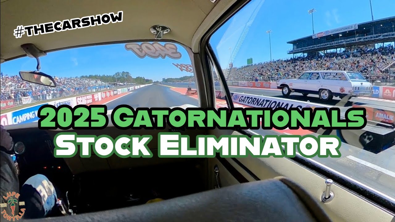 2025 NHRA Gatornationals Stock Eliminator Classic Muscle Cars Drag Racing Interviews Gainesville FL