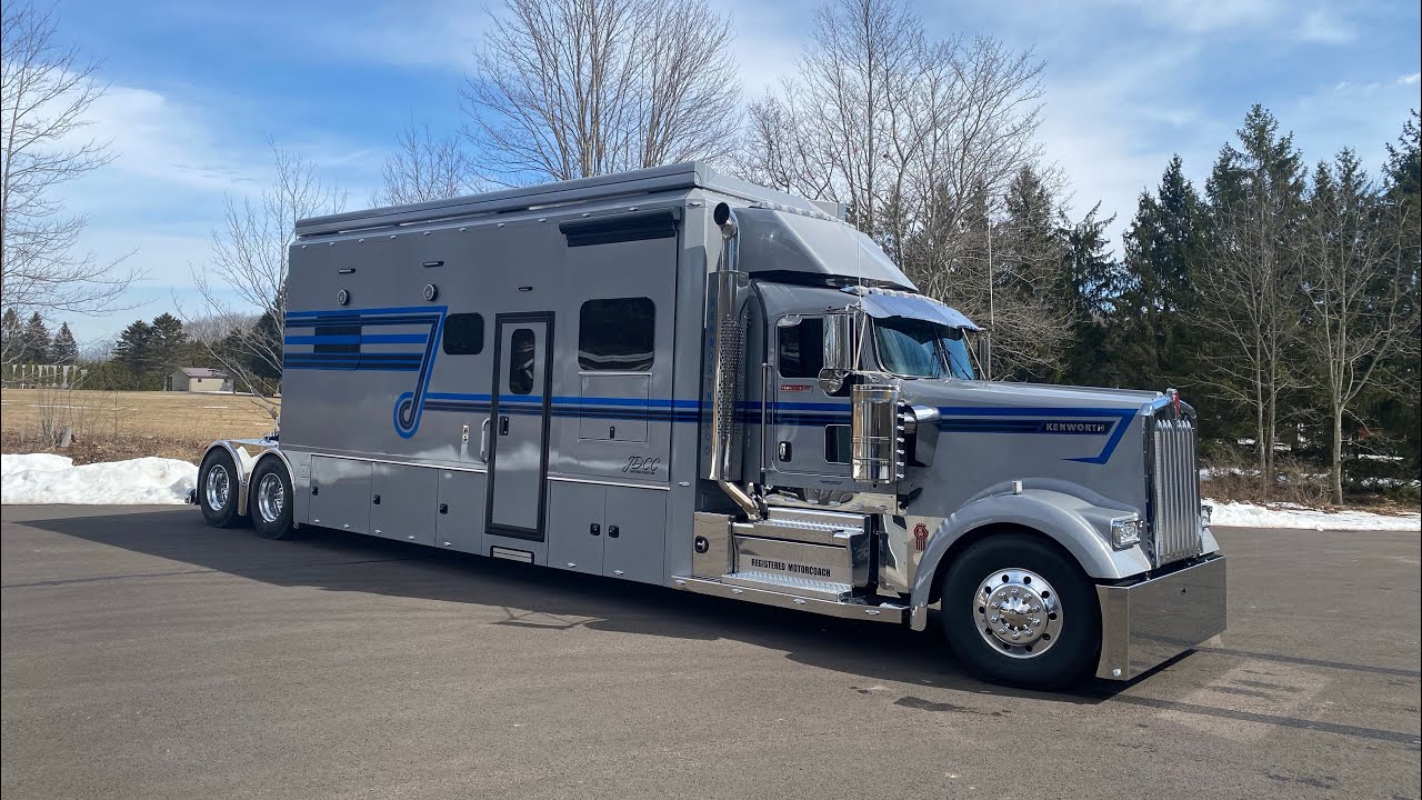 This 100th Anniversary Kenworth Super Hauler Just Might Be The Ultimate Toterhome! Full Tour Video Below!