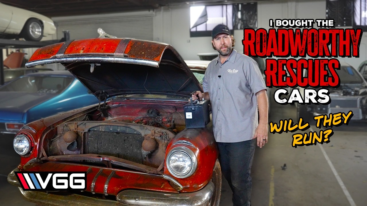 Derek Purchased ALL The MOTORTREND Cars From Roadworthy Rescues! Check Them Out, And How Is He Getting Them Home?