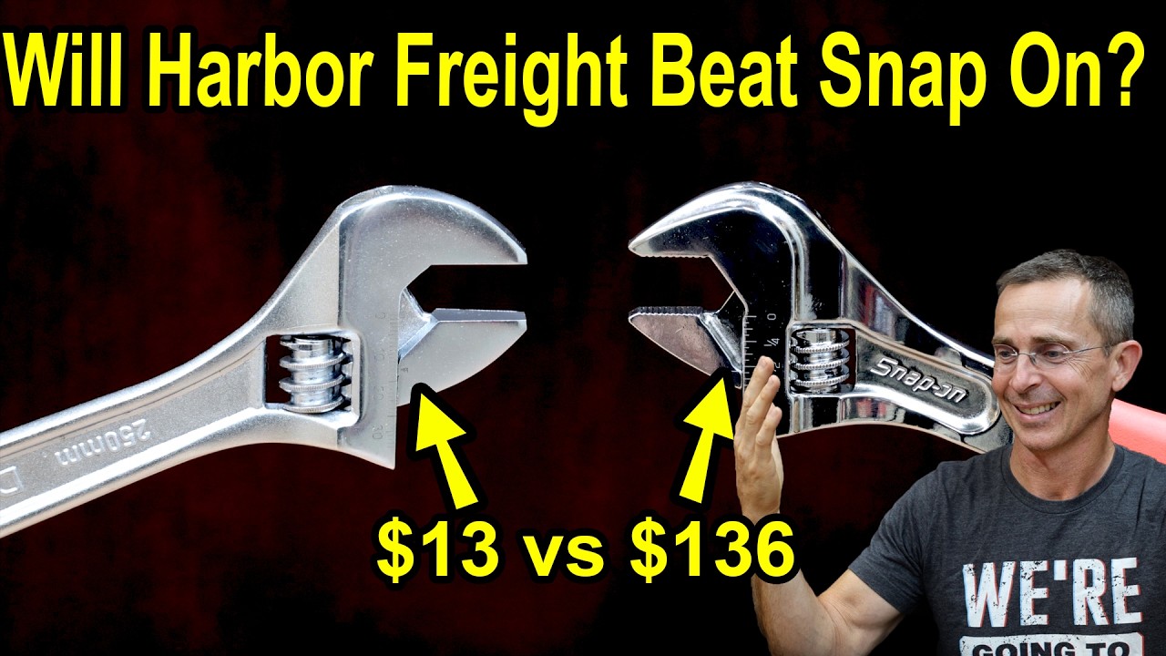 The Best Wrench Ever Tested! 20 Adjustable Wrenches Tested – Can Harbor Freight Make The Snap-On Version Look Like A Kid’s Toy?