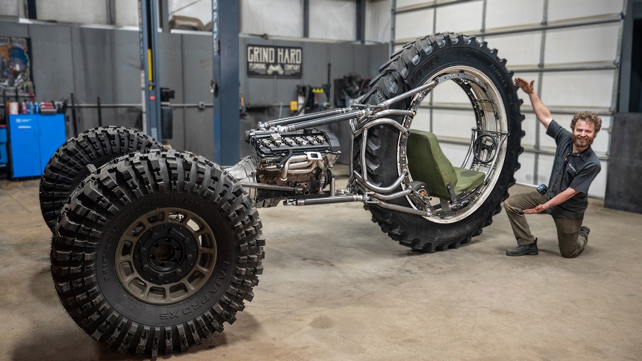 The Grind Hard Giant Trike Project: Part 2 – Building a 3WD Trike with Two Motors! What Could Possibly Go Wrong Here?