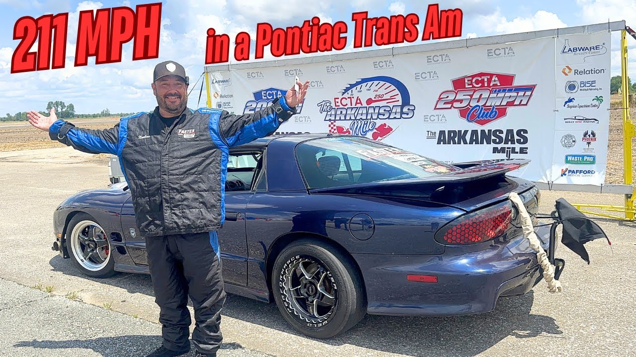 Newbern Goes 211 MPH in a Trans Am In Arkansas at the East Coast Timing Association Races!