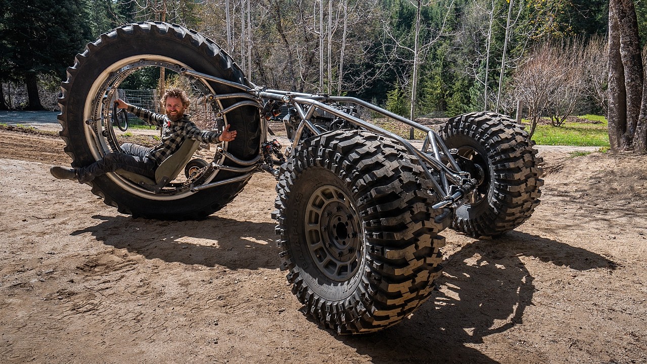 The Grind Hard Giant Trike Project: Part 4 – Rear Steer on the Monster Truck Tricycle! Will This Be As Simple As It Seems?