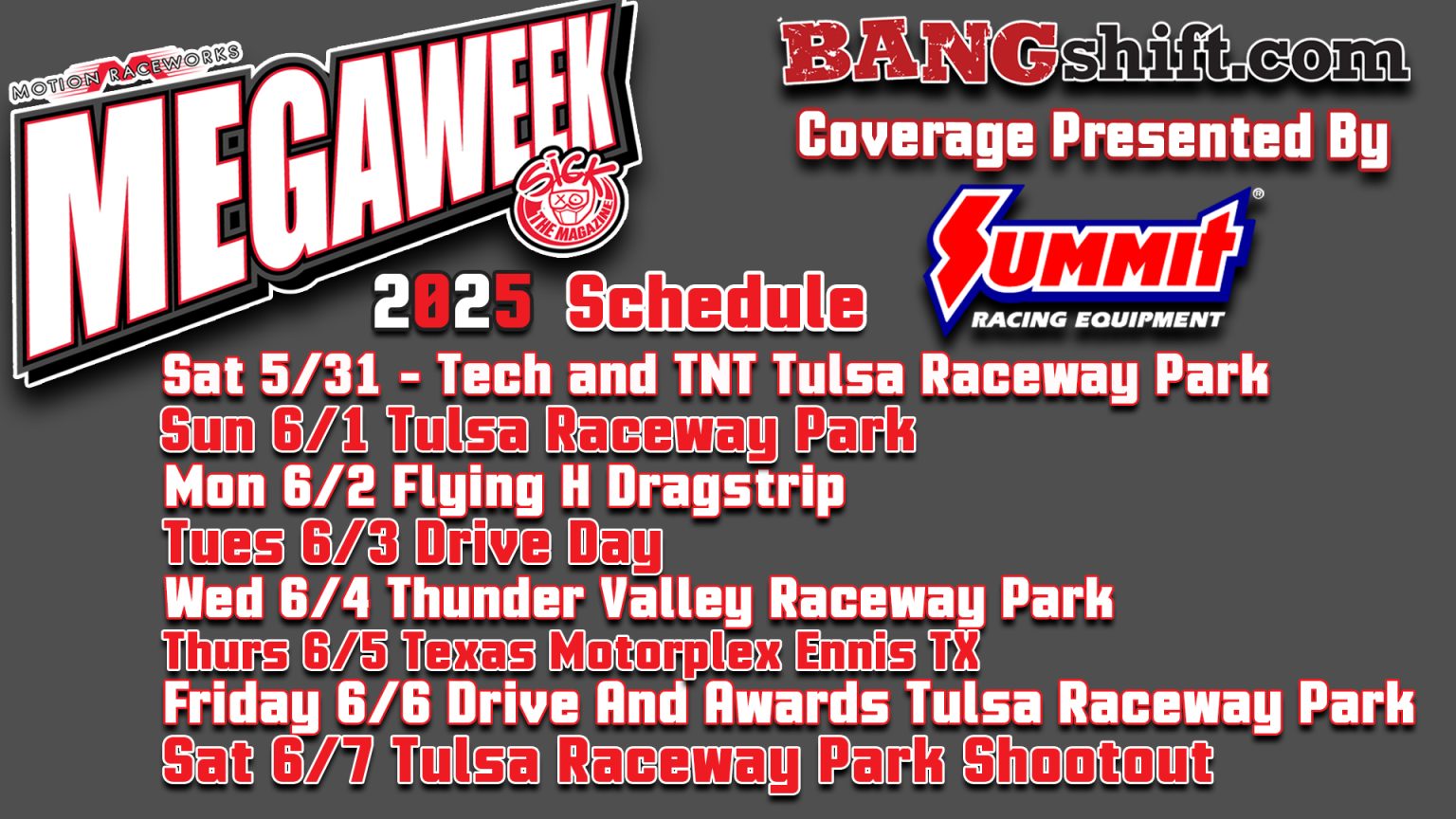 BangShift.com MEGAWEEK LIVE! The Biggest Drag And Drive In History! We ...