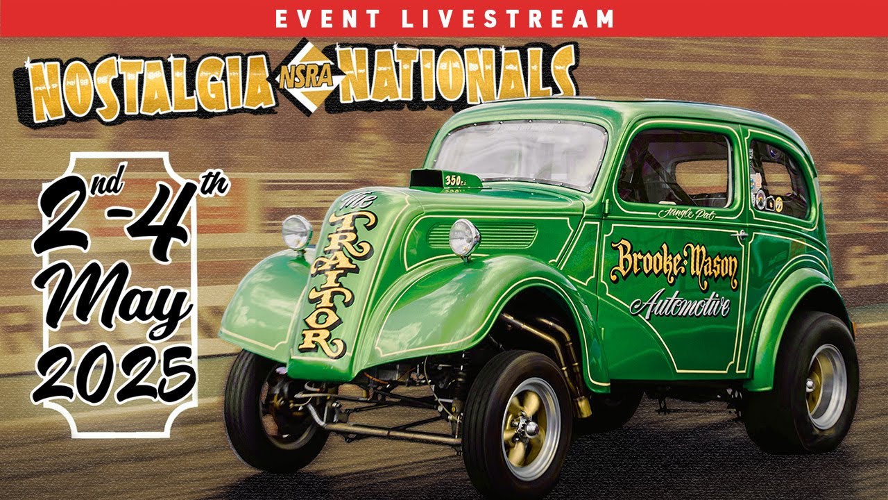 FREE LIVE DRAG RACING LIVESTREAM: Here Are The NSRA Nostalgia Nationals 2025 From Santa Pod!