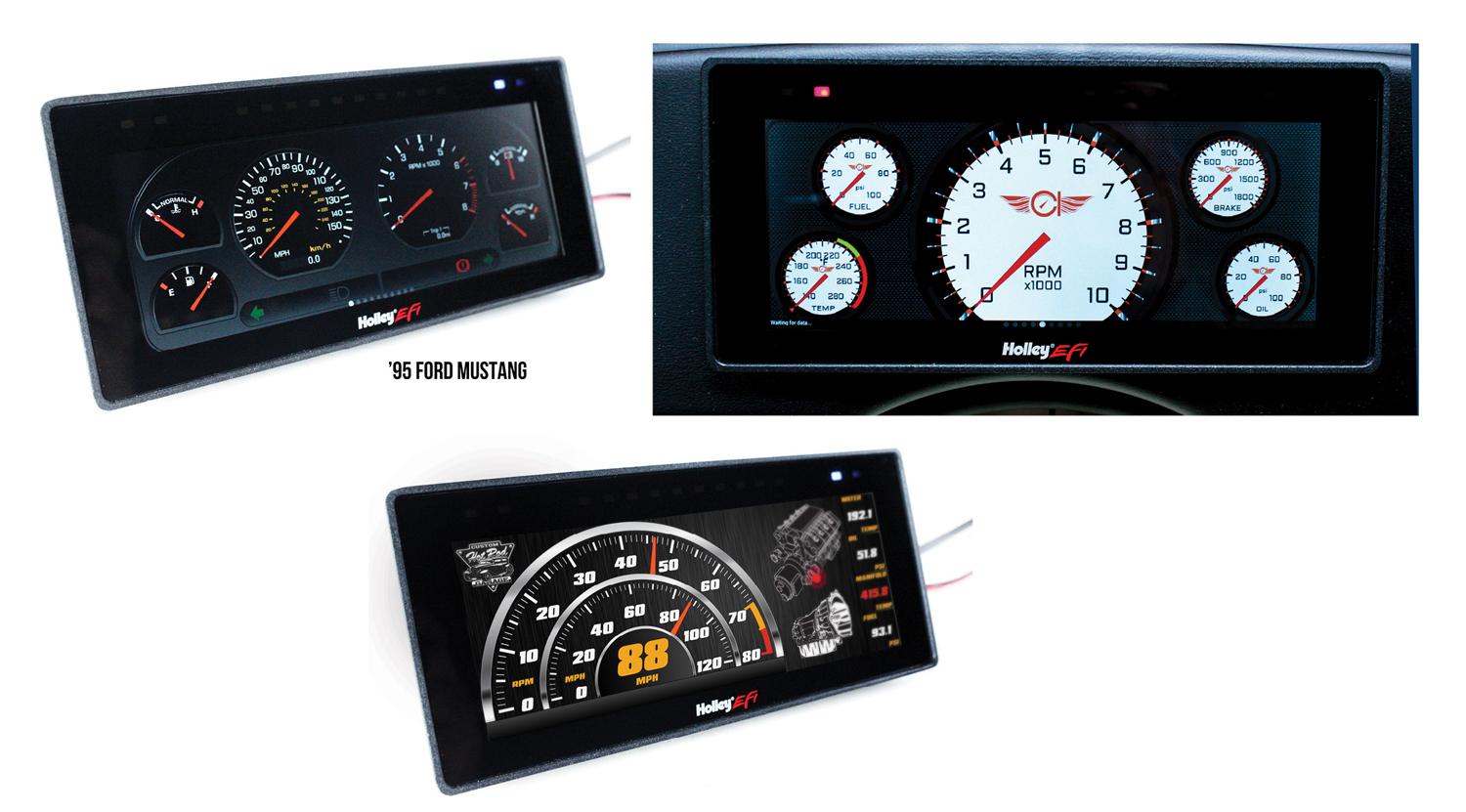 Classic Instruments Can Customize Holley Pro Dash And Racepak Screens For Your Ride! From Mild To Wild, It’s Up To You!