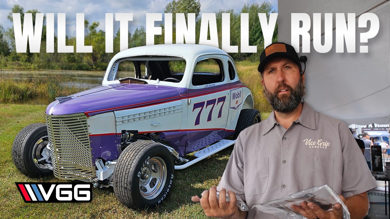 LEGENDARY VICE GRIP GARAGE 777 Race Car Is BACK! Wrenching Live At Iola! | Ignition Wiring & MORE | Part 1 of 3
