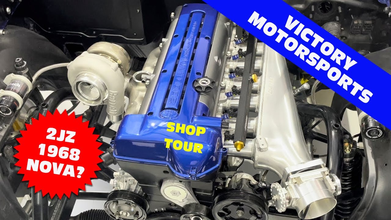 TURBO 2JZ 1968 NOVA? GHOST WHITE TURBO SUPRA DYNO? RB25/26 HYBRID? RICHARD HOLDENER VISITS VICTORY MOTORSPORTS